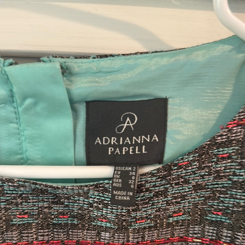 Adrianna Papell Multicolor Patterned Mini Dress - Picture 2 of 6
